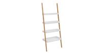 Decopatent Ladderrek bamboe hout - Houten decoratie ladder - Open ladderkast - Ladder rek - Plantentrap - Boekenkast - Traprek
