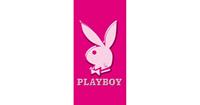 Playboy Strandlaken Katoen  75x150cm - pink/white