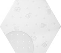 Roba boxmatras Safe Asleep zeshoek 112 x 97 cm polyester wit