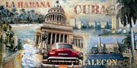 PGM John Clarke - La Habana Cuba Kunstdruk 100x50cm