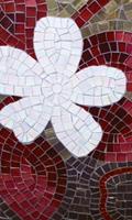 Dimex Red Mosaic Vlies Fotobehang 150x250cm 2-banen