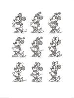Pyramid Minnie Mouse Sketched Multi Kunstdruk 60x80cm