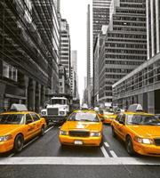 Dimex Yellow Taxi Vlies Fotobehang 225x250cm 3-banen