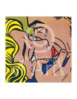 PGM Roy Lichtenstein - Kiss V Kunstdruk 35.5x28cm