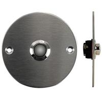 Perel drukknop deurbel 8 16VAC IP22 / 7,5 x 7,5 cm RVS zilver