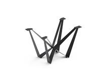 DELIFE Tischgestell Spider Metall Schwarz für Tischplatten ab 140-200 cm