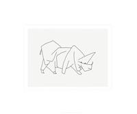 PGM Paul Klee Masque di Rinoceros Kunstdruk 60x50cm