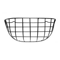 Esschert Design Hanging basket hooirek muurmodel zwart metaal - M