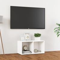 vidaXL Tv-meubel 72x35x36,5 cm spaanplaat wit