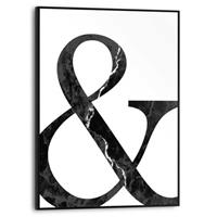 Praxis Schilderij Ampersand zwart-wit 30x40cm